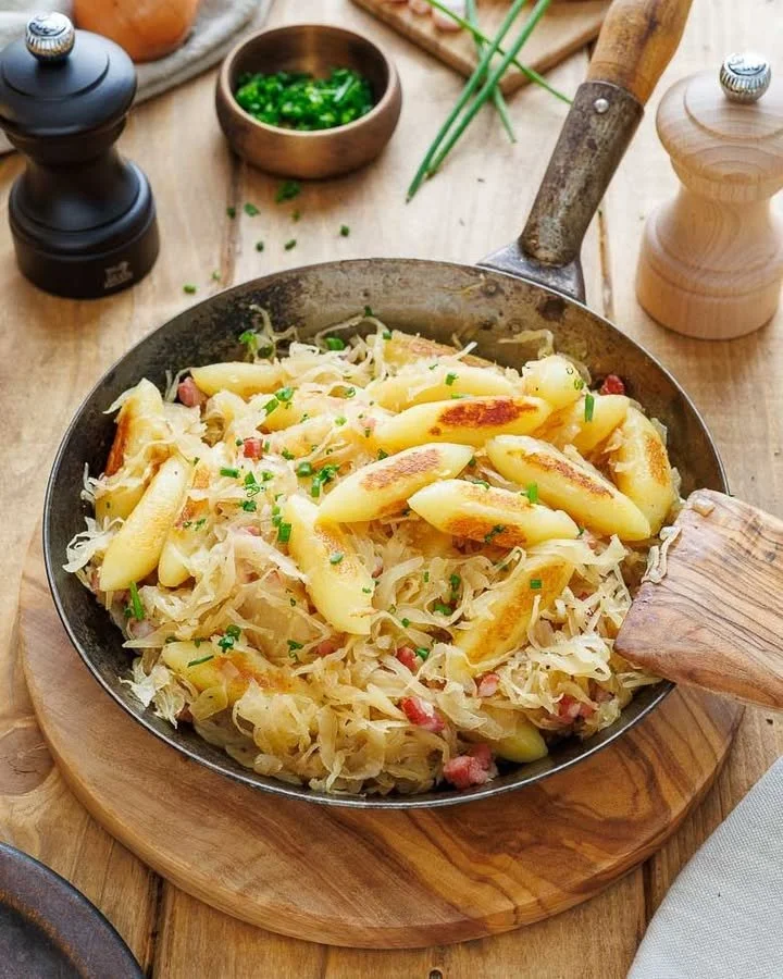 Schupfnudeln mit Sauerkraut