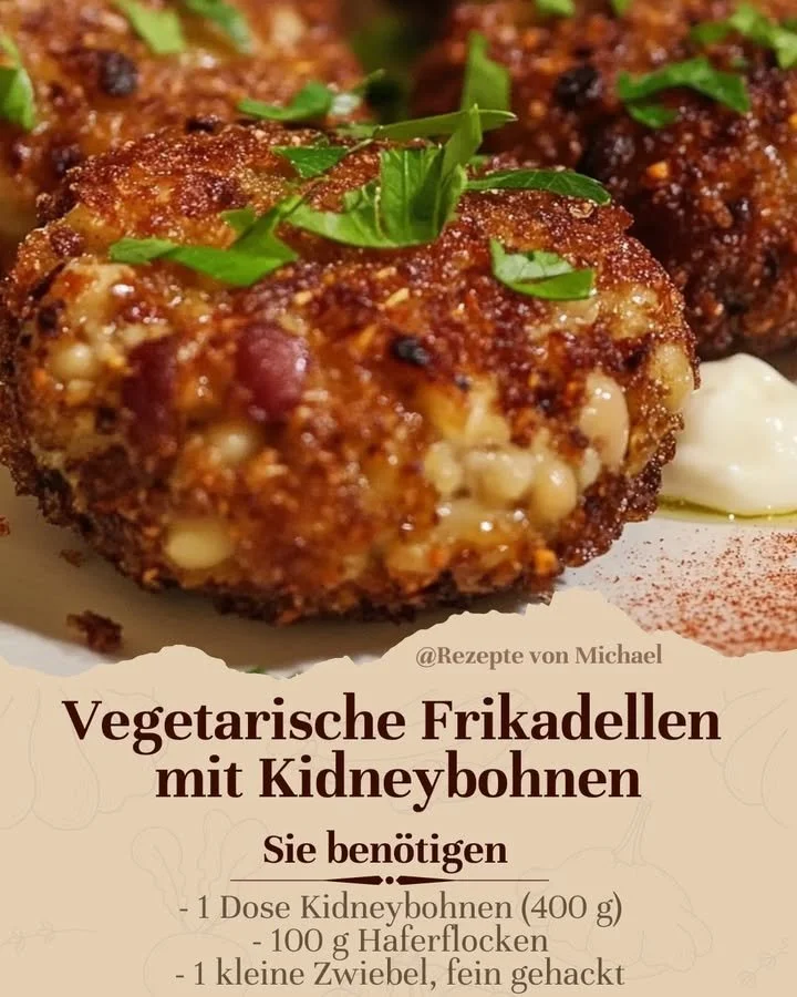 Vegetarische Frikadellen mit Kidneybohnen
