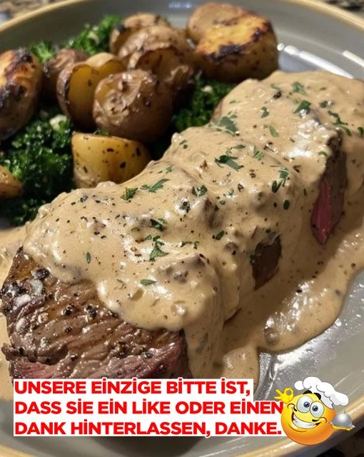 Filetbraten in Frischkäse-Senfsauce