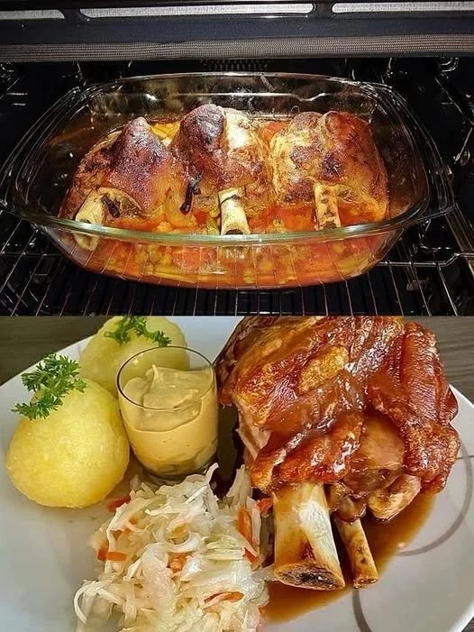 Gebratene Schweinshaxen
