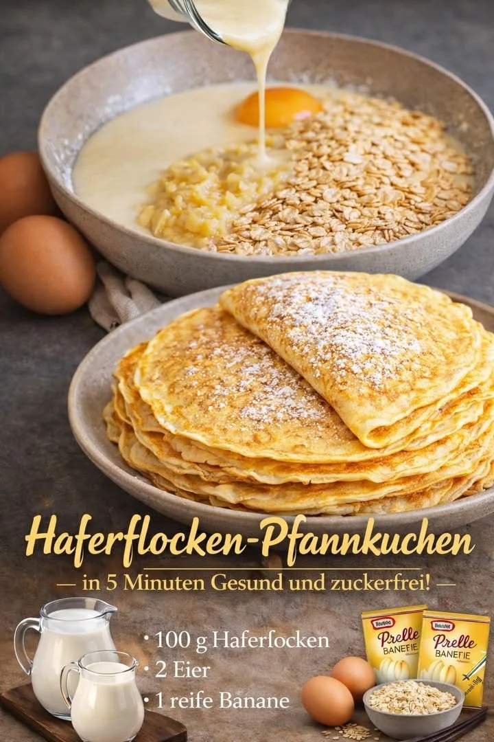 Haferflocken Pfannkuchen