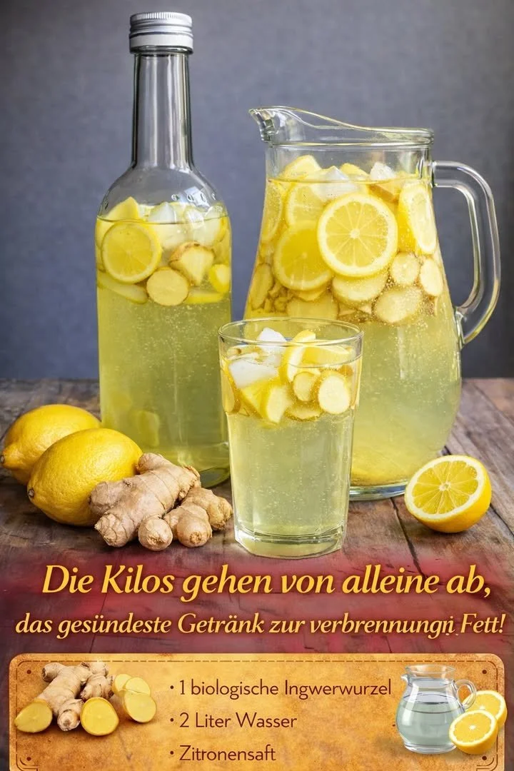 Ingwer Zitronenwasser