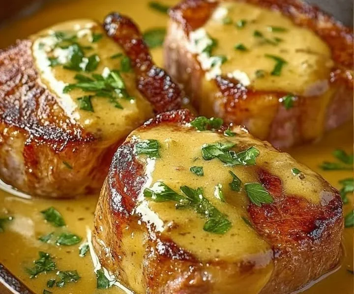 Kasseler in Honig-Senf-Sahne, ein schmackhaftes Gericht zur einfacheren Zubereitung