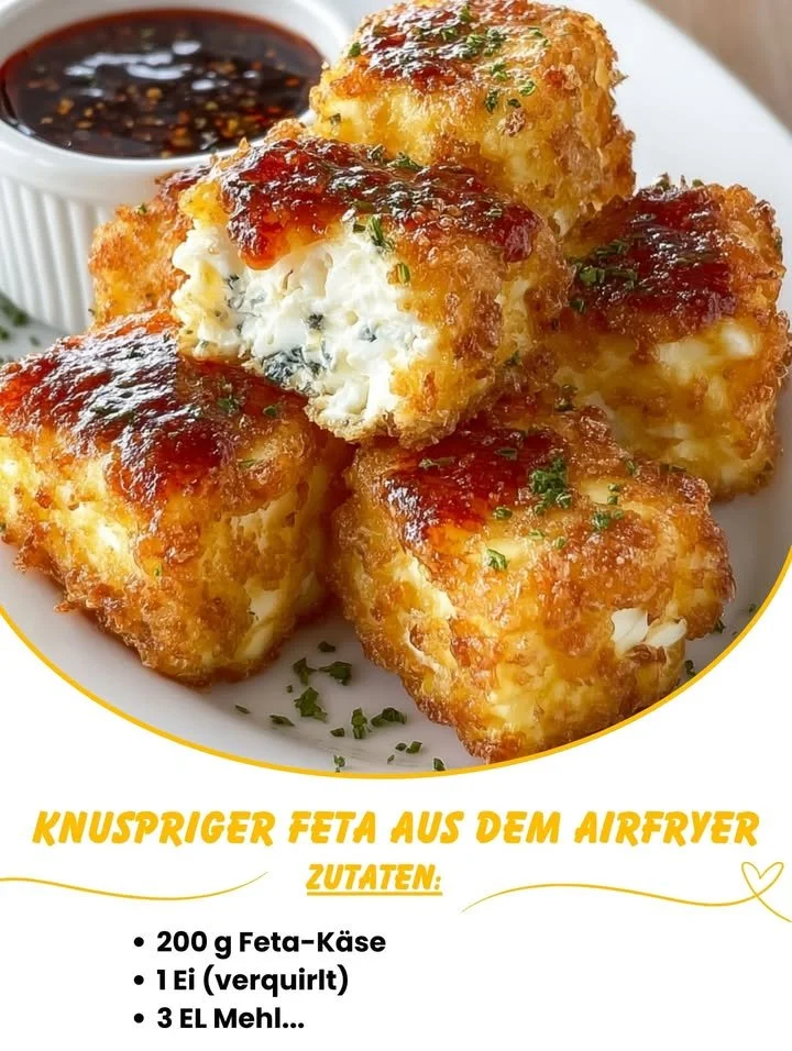Knuspriger Feta aus dem Airfryer