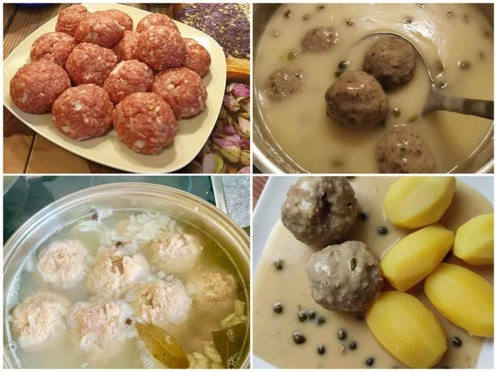 Königsberger Klopse mit Salzkartoffeln