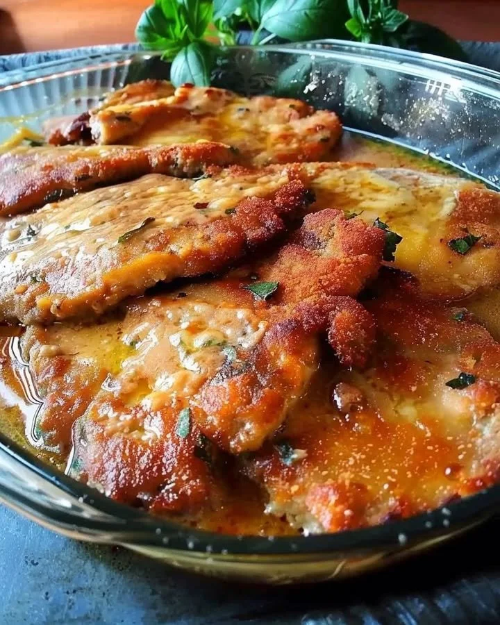 Leckeres Pfarrerschnitzel mit Beilagen auf einem Teller serviert