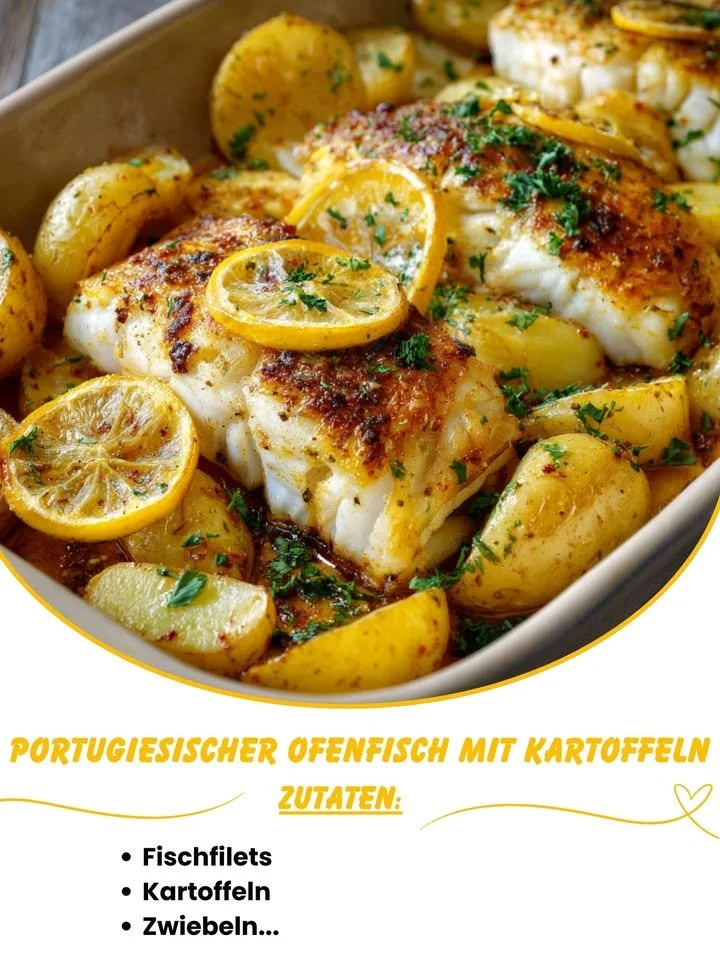 Portugiesischer Ofenfisch mit Kartoffeln