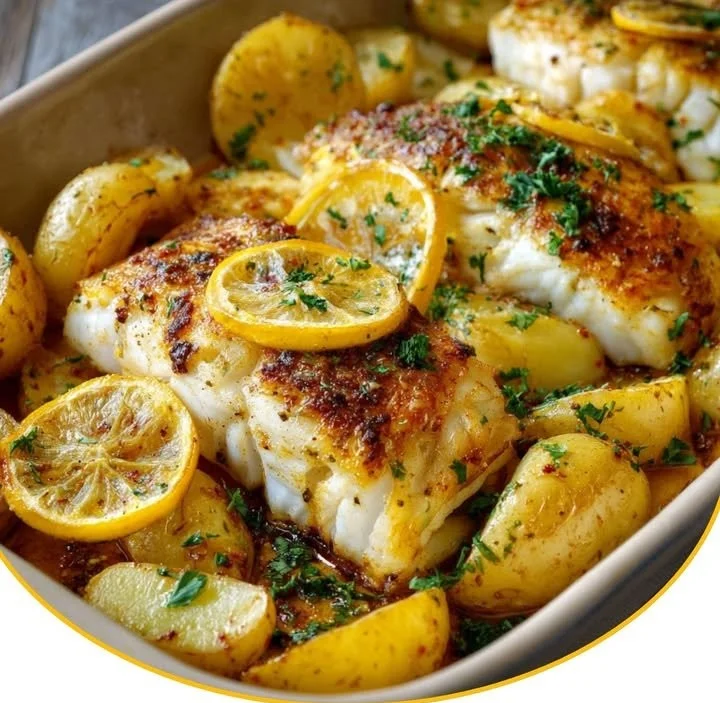 Portugiesischer Ofenfisch mit Kartoffeln