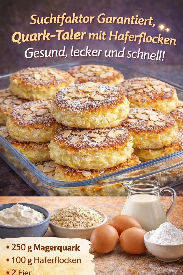 Quark Hafer Taler mit Suchtpotenzial