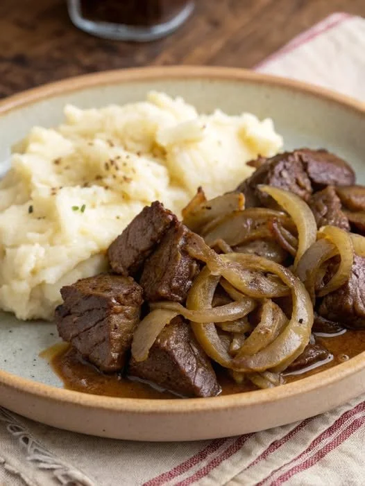 Rinderleber mit Zwiebeln