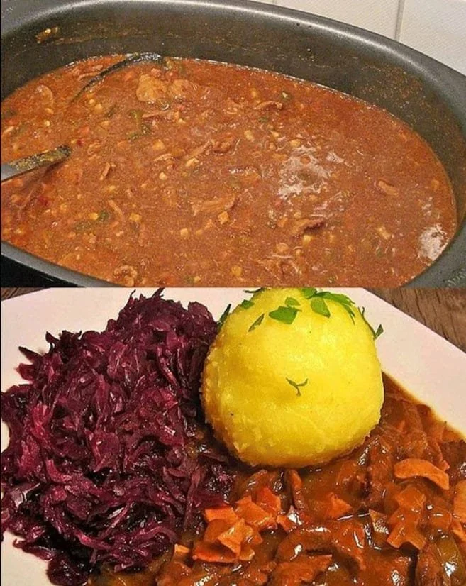 Köstlicher Rouladentopf ohne Fertigsoßen zubereitet aus frischen Zutaten.