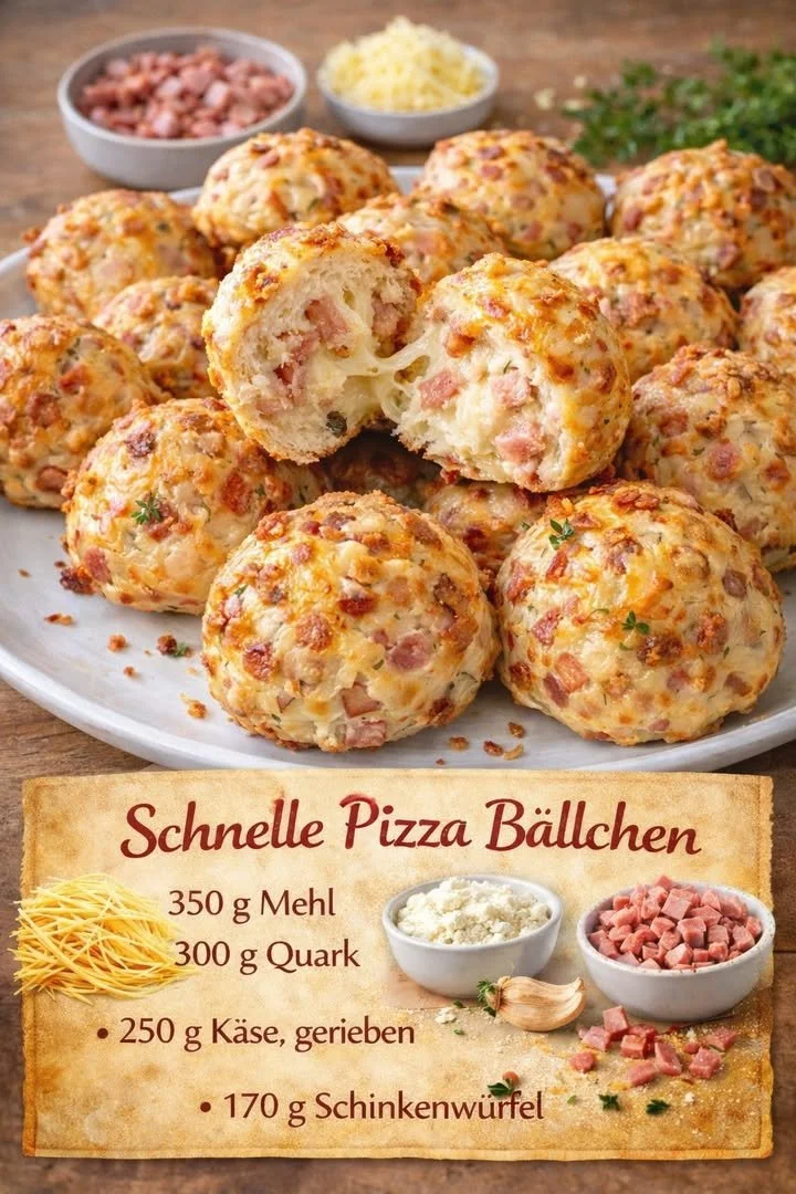 Schnelle Pizza Bällchen