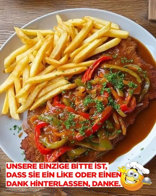Schnitzel mit Paprikasauce