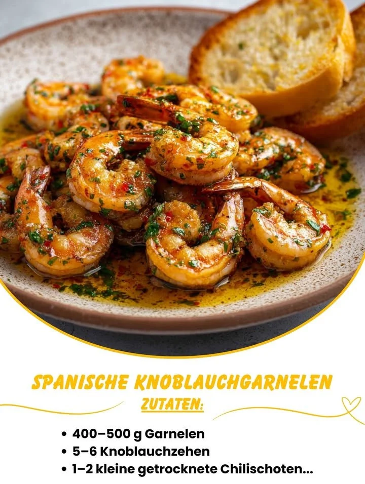 Spanische Knoblauchgarnelen (Gambas al Ajillo)