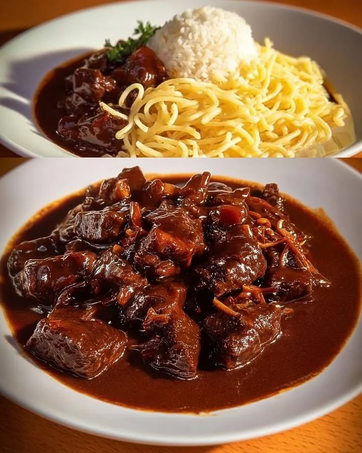 The title is already in German. It translates to "The Tastiest Goulash of All Time" in English.